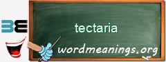 WordMeaning blackboard for tectaria